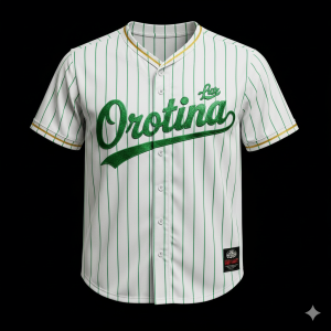 Camisa Beisbolera Orotina Blanca