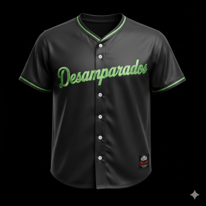 Camisa Beisbolera Desampa Negra