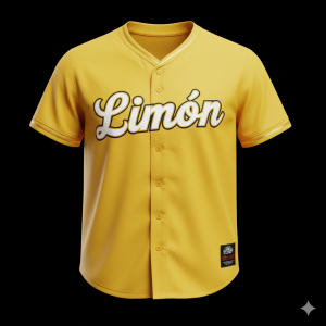 Camisa Beisbolera Limón Amarilla