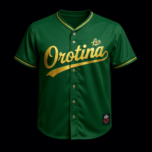 Camisa Beisbolera Orotina Verde